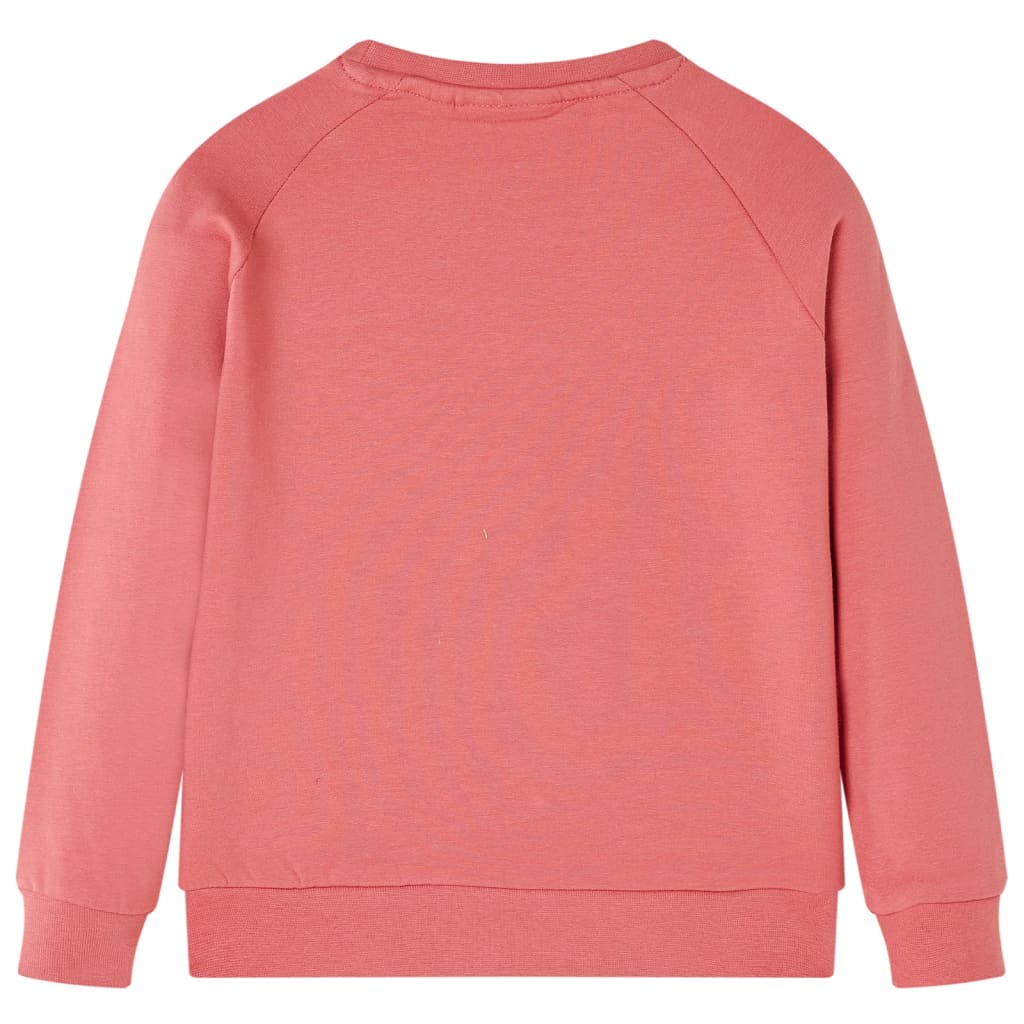Sweatshirt til børn str. 104 gammelrosa
