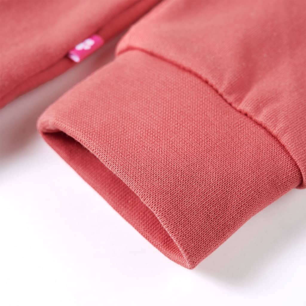 Sweatshirt til børn str. 104 gammelrosa