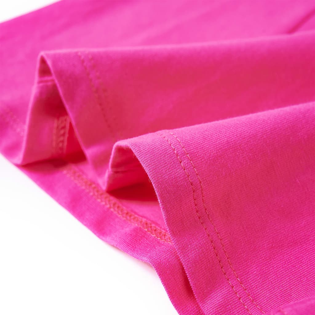 Langærmet T-shirt til børn str. 116 cm pink