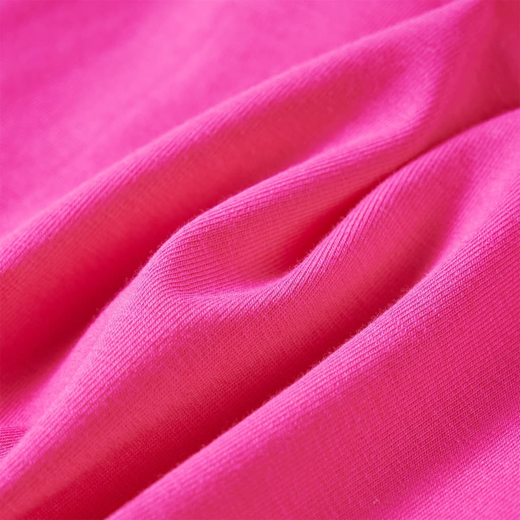 Langærmet T-shirt til børn str. 116 cm pink