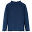 Langærmet T-shirt til børn str. 128 marineblå