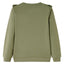 Sweatshirt til børn str. 104 kakifarvet