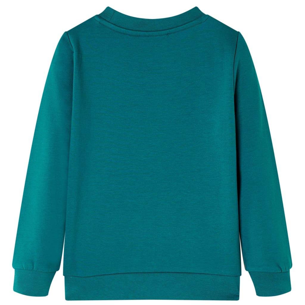 Sweatshirt til børn str. 104 mørkegrøn