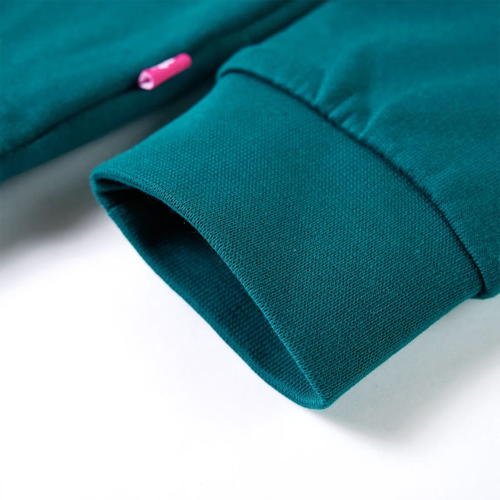 Sweatshirt til børn str. 104 mørkegrøn