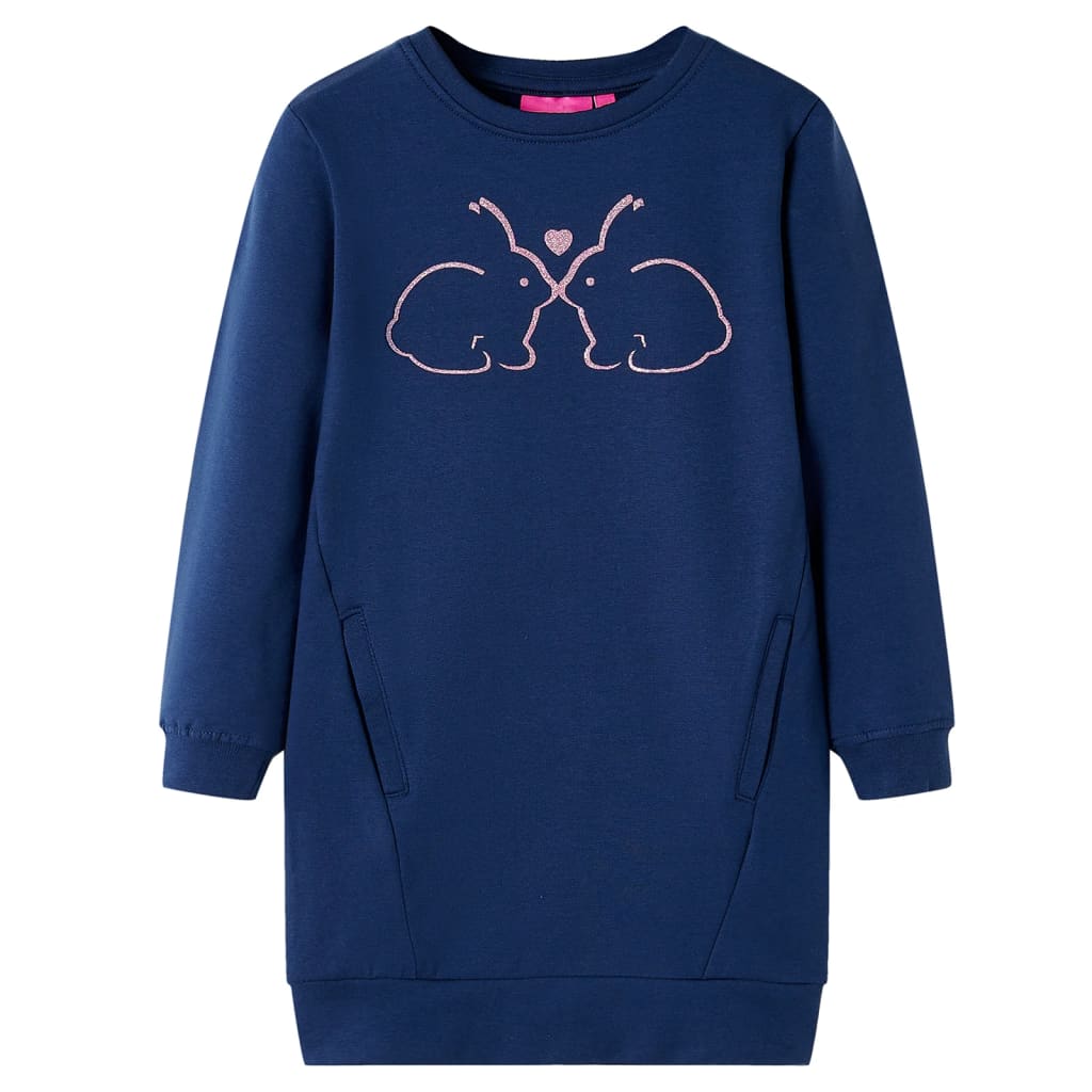 Sweatshirt til børn str. 104 marineblå