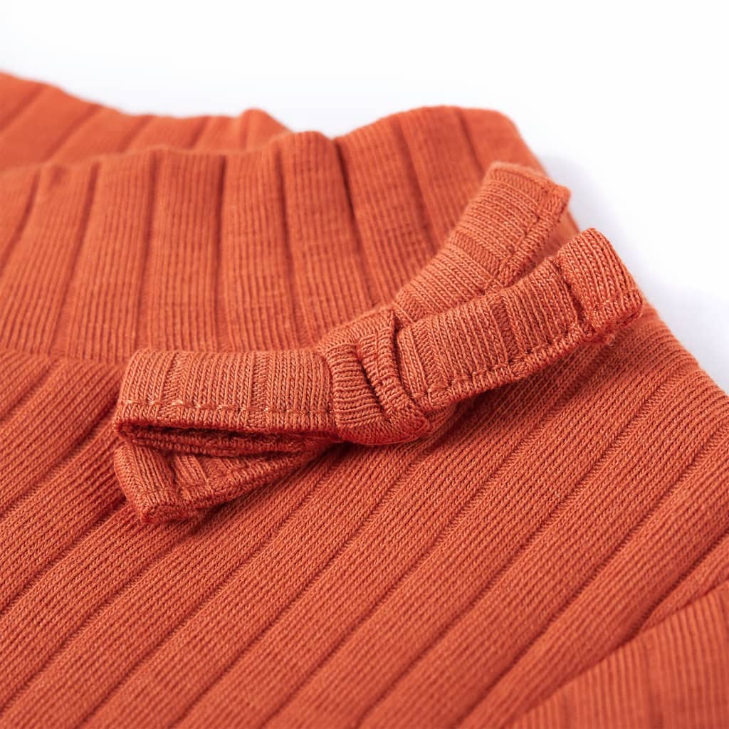 Langærmet T-shirt til børn str. 92 cm orange