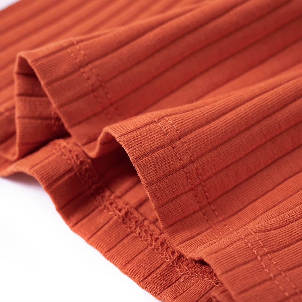 Langærmet T-shirt til børn str. 92 cm orange