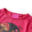 Langærmet T-shirt til børn str. 116 pink