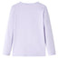 Langærmet T-shirt til børn str. 104 lyslilla