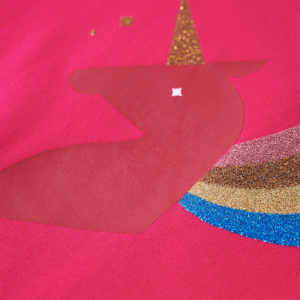 Langærmet T-shirt til børn str. 92 pink