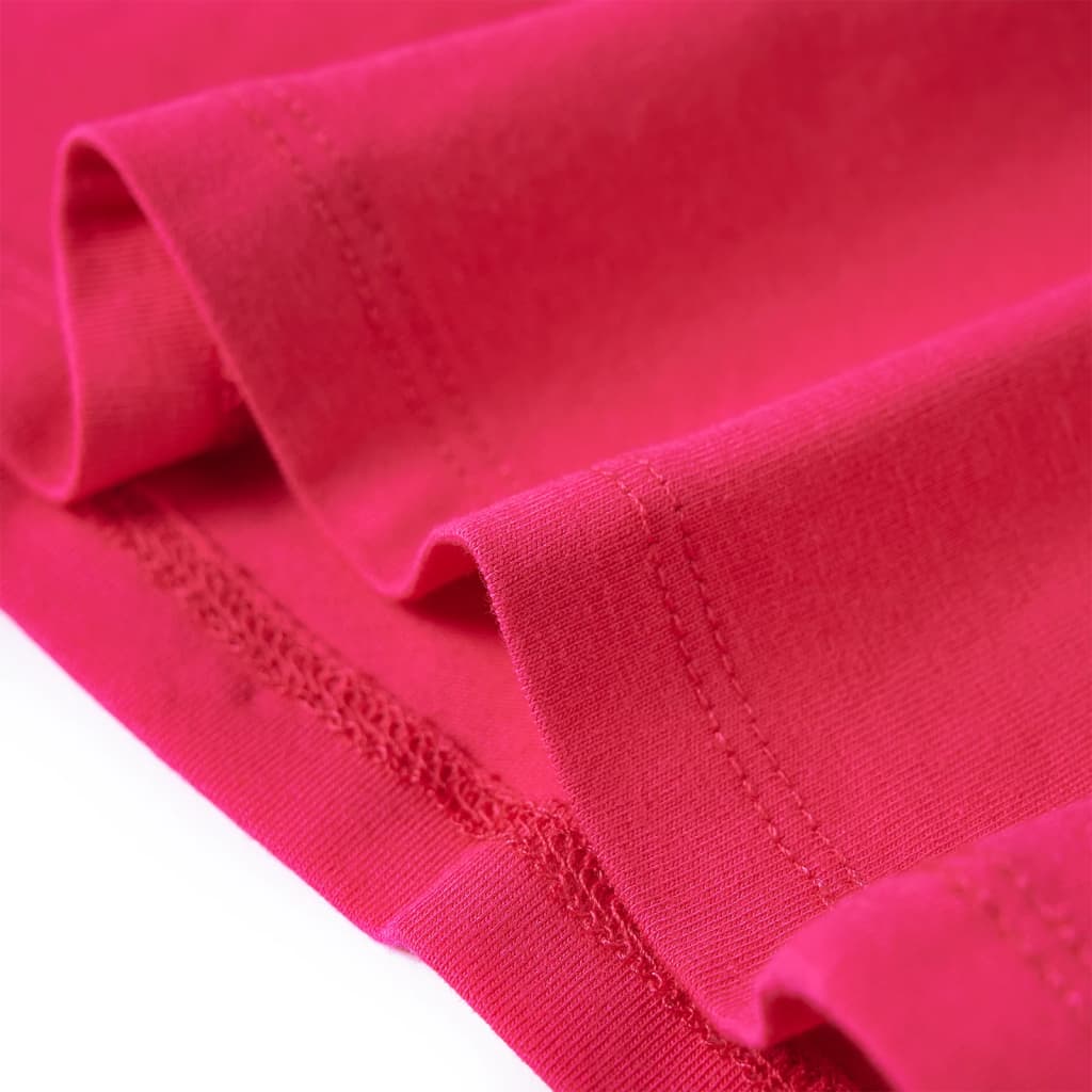 Langærmet T-shirt til børn str. 92 pink