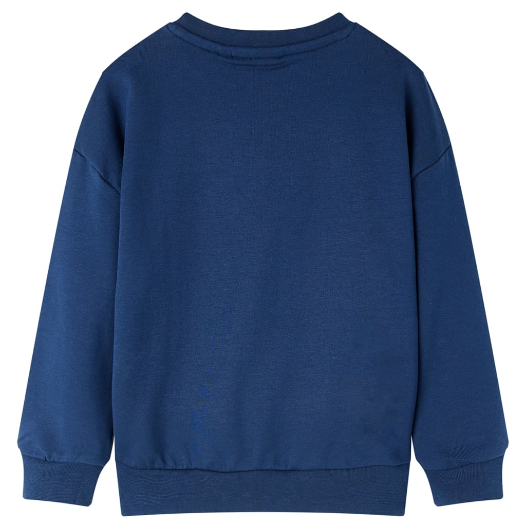 Sweatshirt til børn str. 116 marineblå