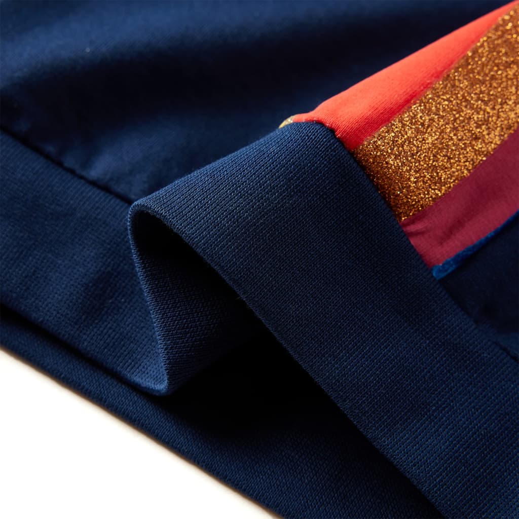 Sweatshirt til børn str. 116 marineblå
