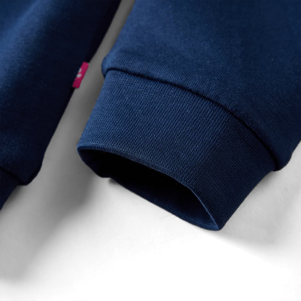 Sweatshirt til børn str. 116 marineblå