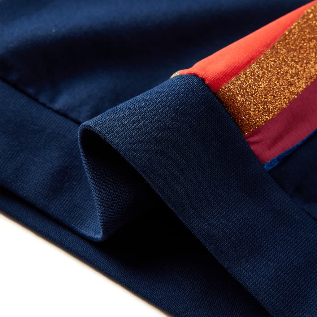 Sweatshirt til børn str. 128 marineblå