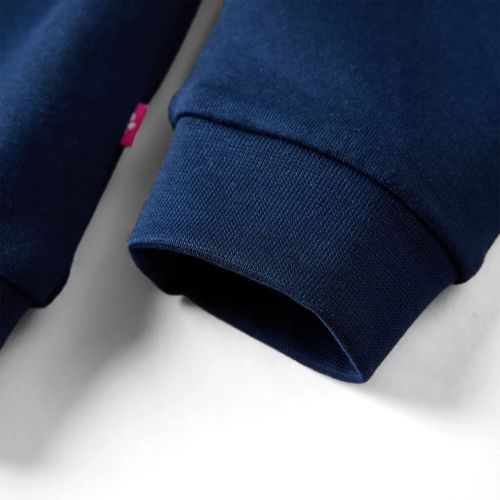 Sweatshirt til børn str. 128 marineblå