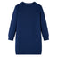 Sweatshirtkjole til børn str. 92 marineblå