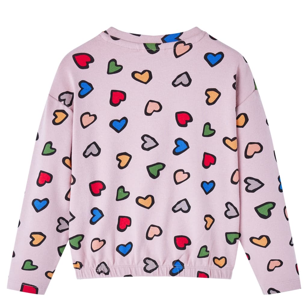 Sweatshirt til børn str. 116 lyserød