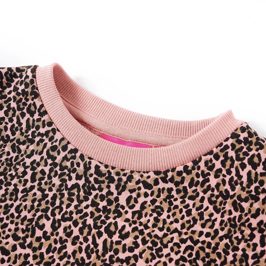 Sweatshirtkjole til børn str. 104 lyserød