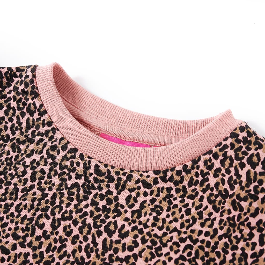 Sweatshirtkjole til børn str. 116 lyserød
