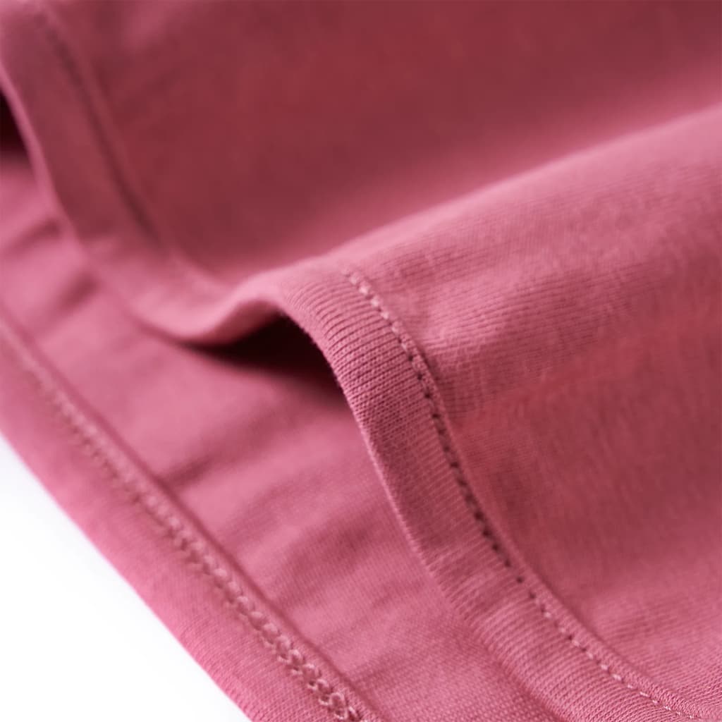 Langærmet T-shirt til børn str. 140 cm pink