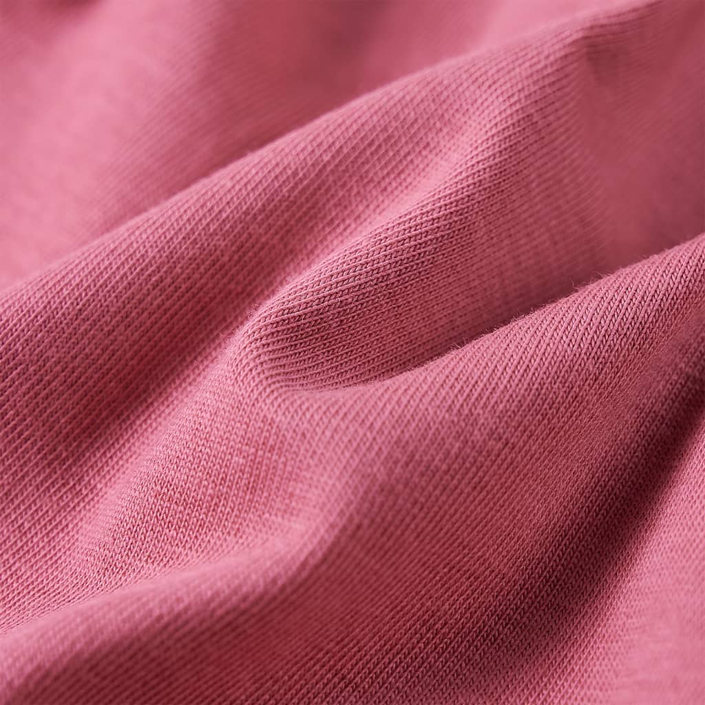 Langærmet T-shirt til børn str. 140 cm pink