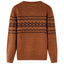 Sweater til børn str. 104 strikket cognacfarvet