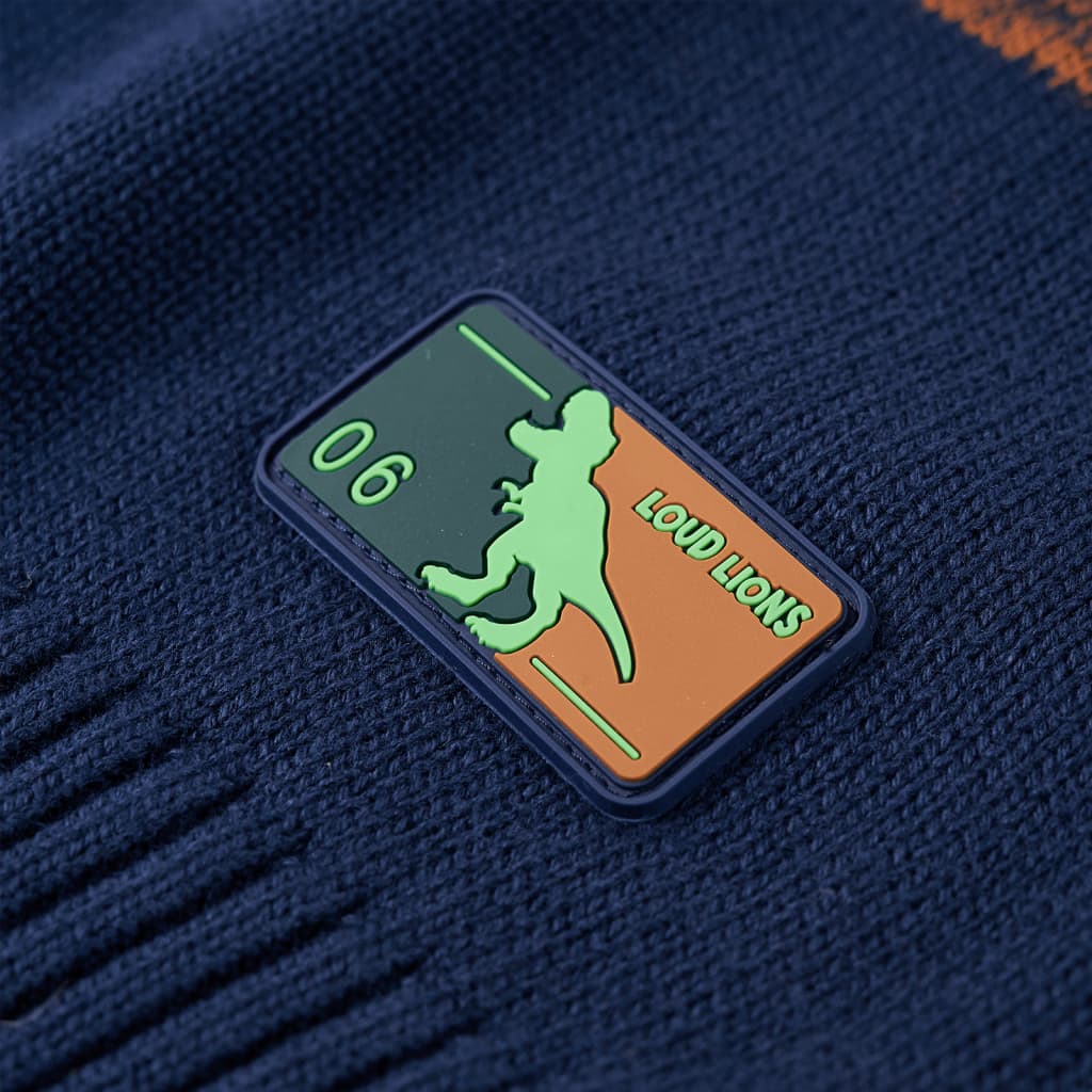 Sweater til børn str. 104 strikket flerfarvet