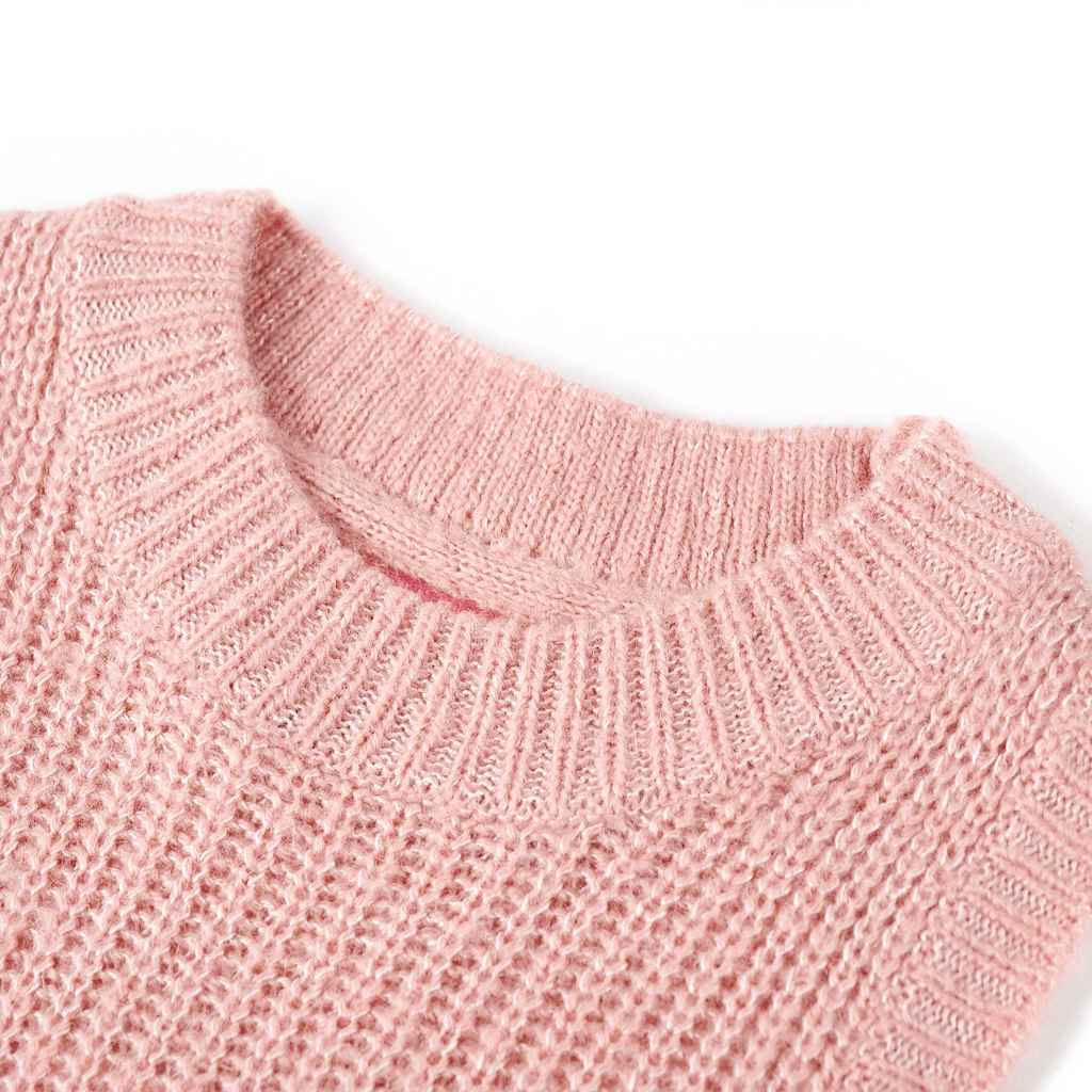 Strikket vest til børn str. 92 strikket lyserød