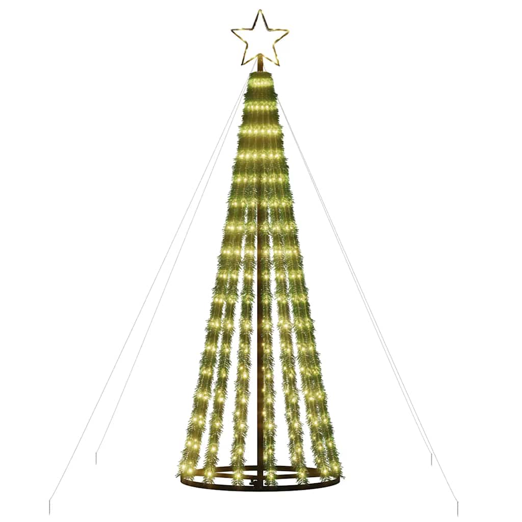 LED-juletræ 275 LED'er 180 cm varmt hvidt lys