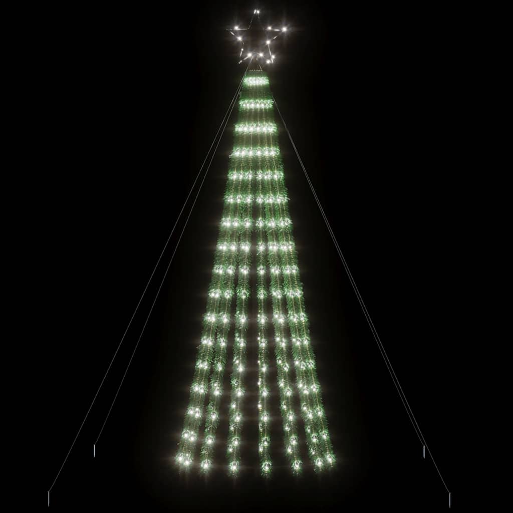 LED-juletræ 275 LED'er 180 cm koldt hvidt lys
