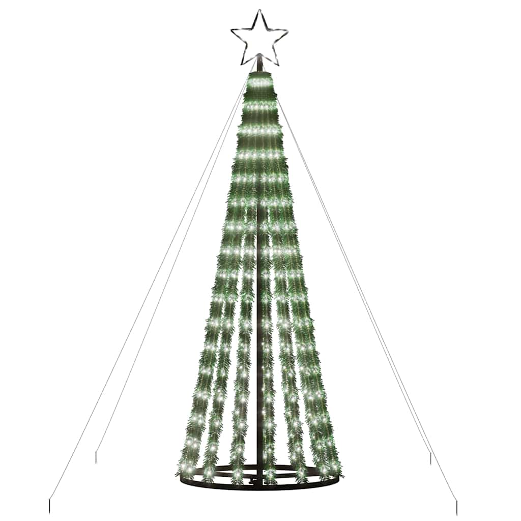 LED-juletræ 275 LED'er 180 cm koldt hvidt lys