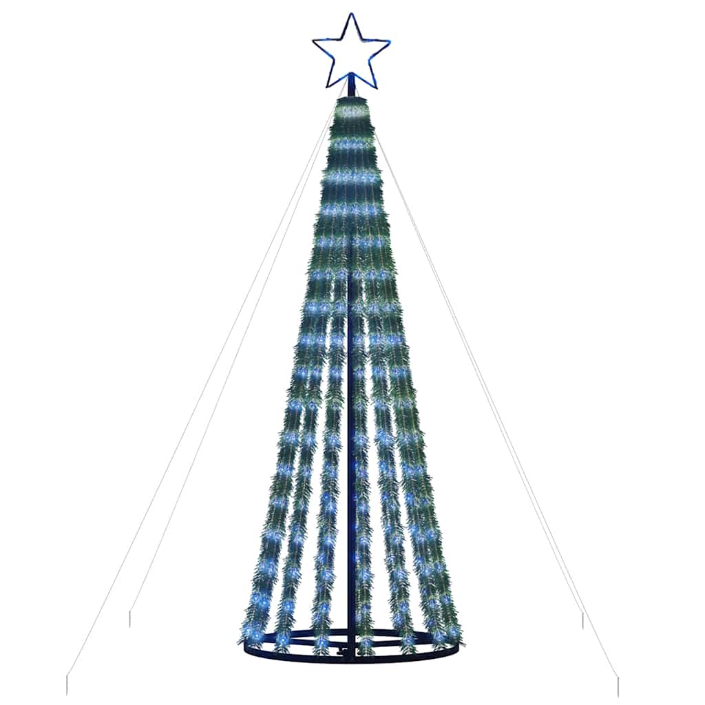 LED-juletræ 275 LED'er 180 cm blåt lys