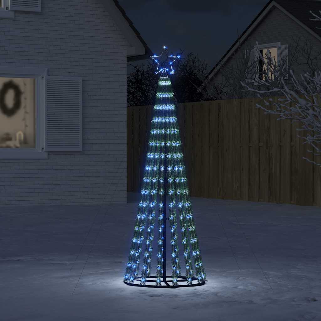 LED-juletræ 275 LED'er 180 cm blåt lys