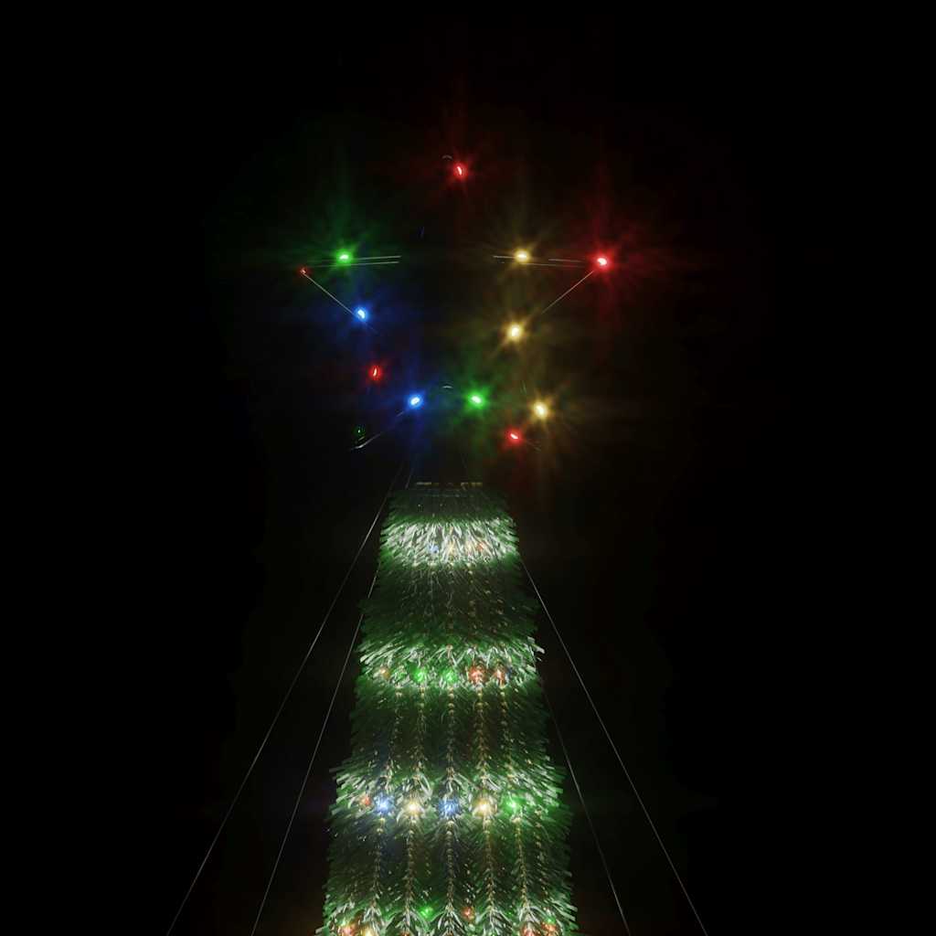 LED-juletræ 275 LED'er 180 cm farverigt lys
