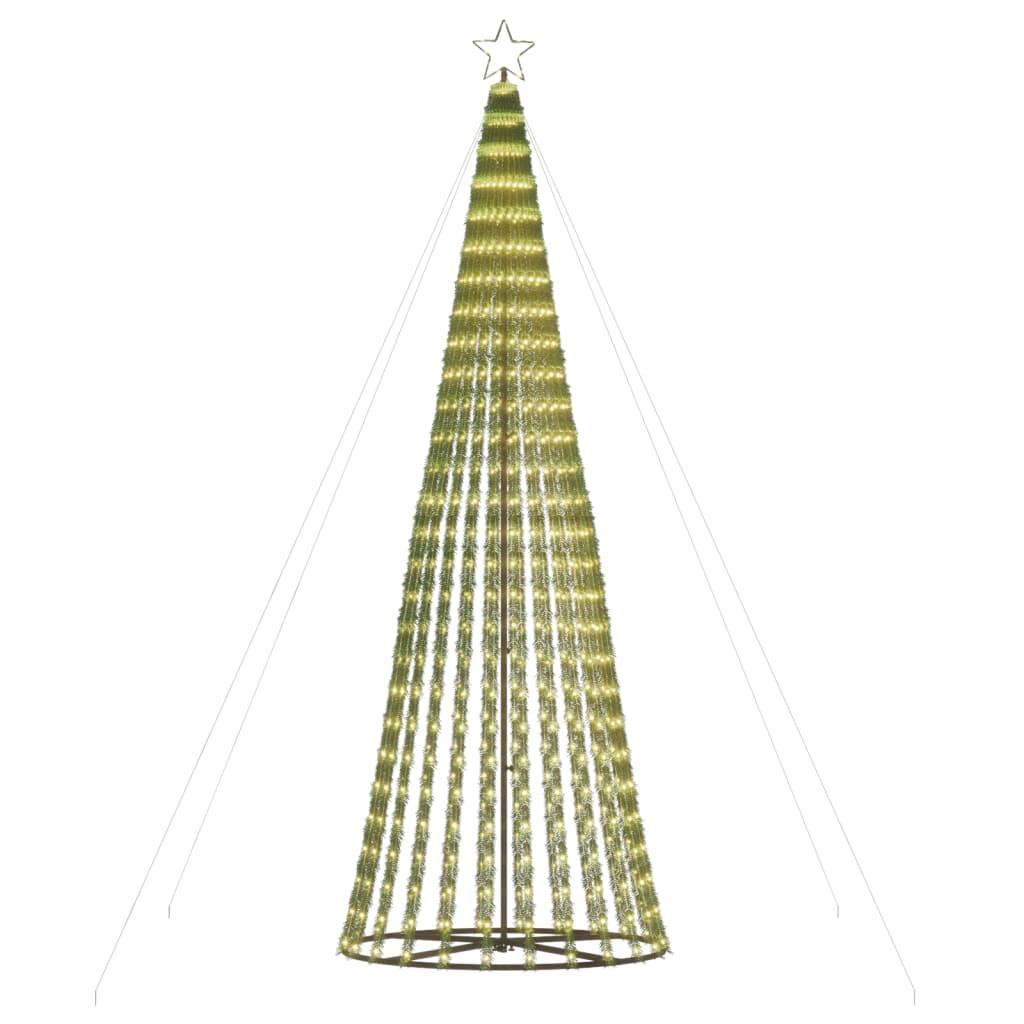 LED-juletræ 688 LED'er 300 cm varmt hvidt lys