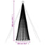 LED-juletræ 688 LED'er 300 cm varmt hvidt lys