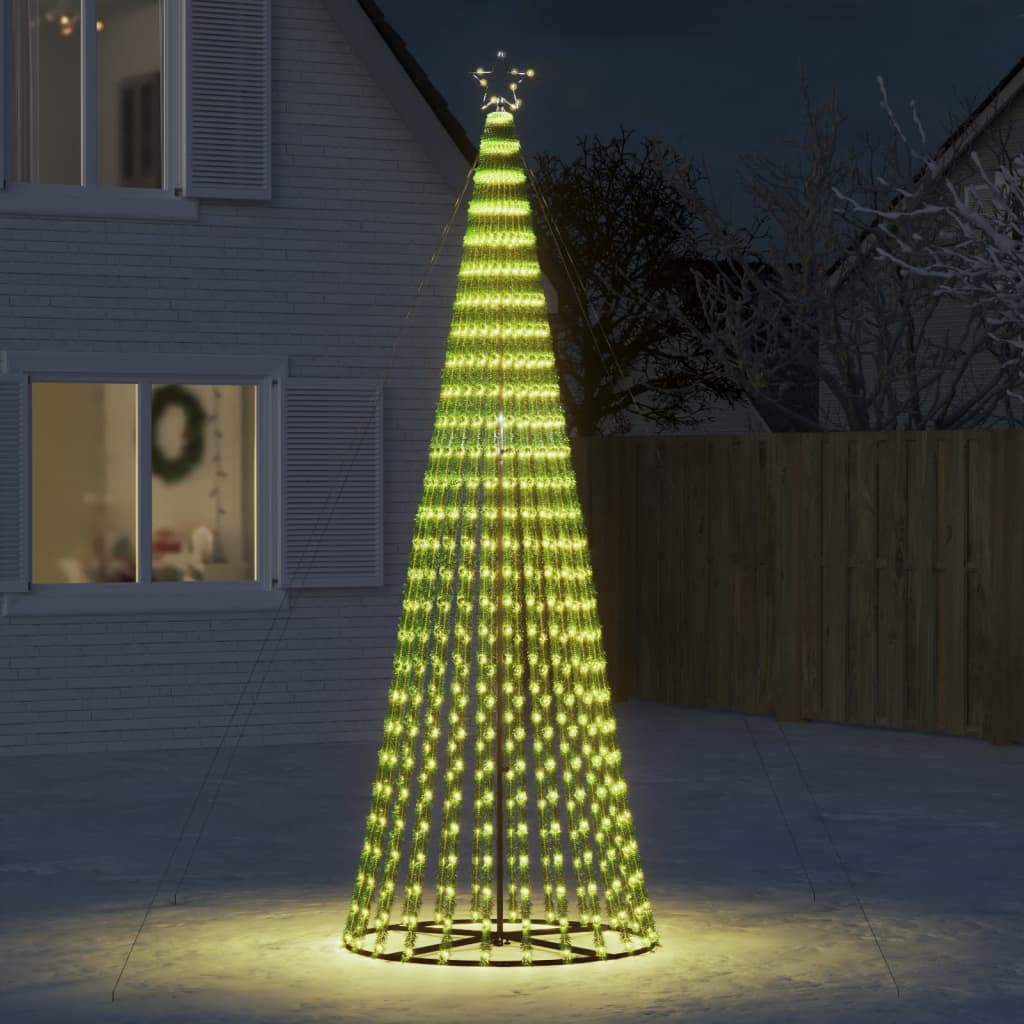 LED-juletræ 688 LED'er 300 cm varmt hvidt lys