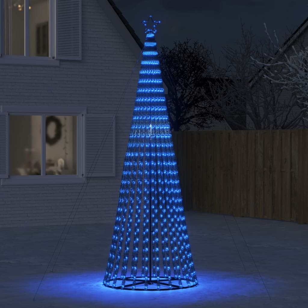 LED-juletræ 688 LED'er 300 cm blåt lys