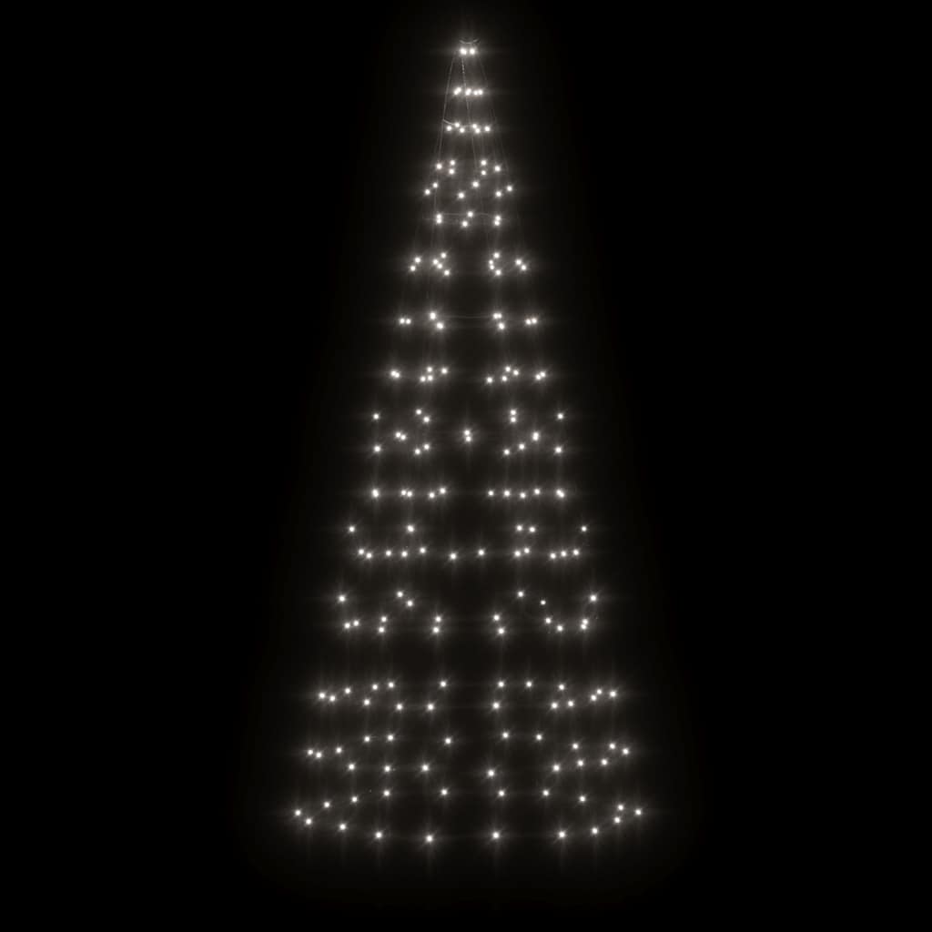 LED-juletræ 200 LED'er 180 cm koldt hvidt lys