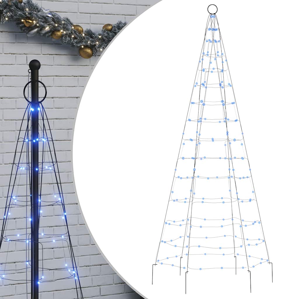 LED-juletræ 200 LED'er 180 cm blåt lys
