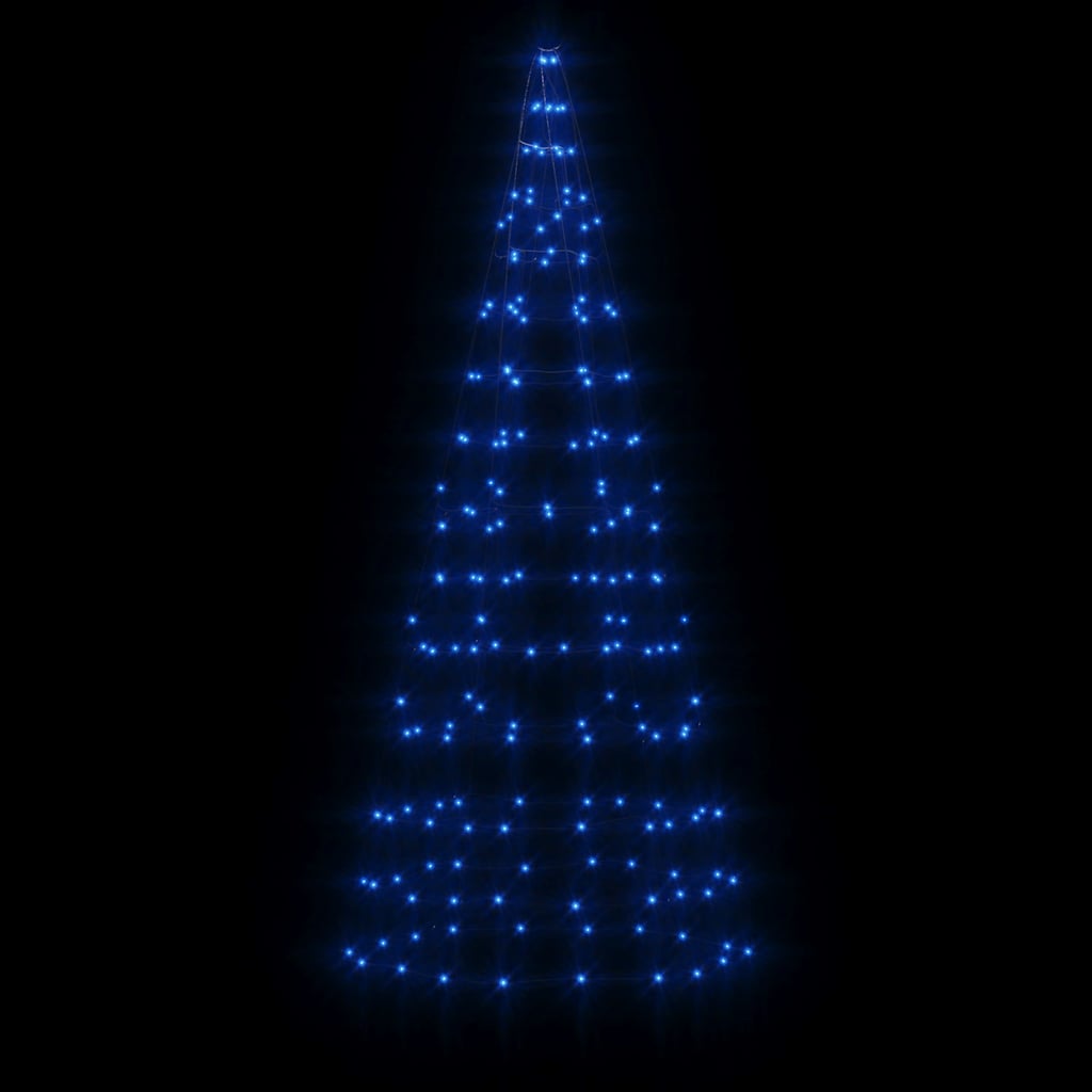 LED-juletræ 200 LED'er 180 cm blåt lys