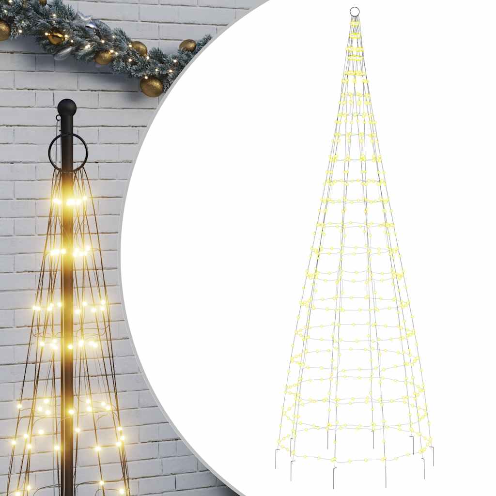 LED-juletræ 550 LED'er 300 cm varmt hvidt lys