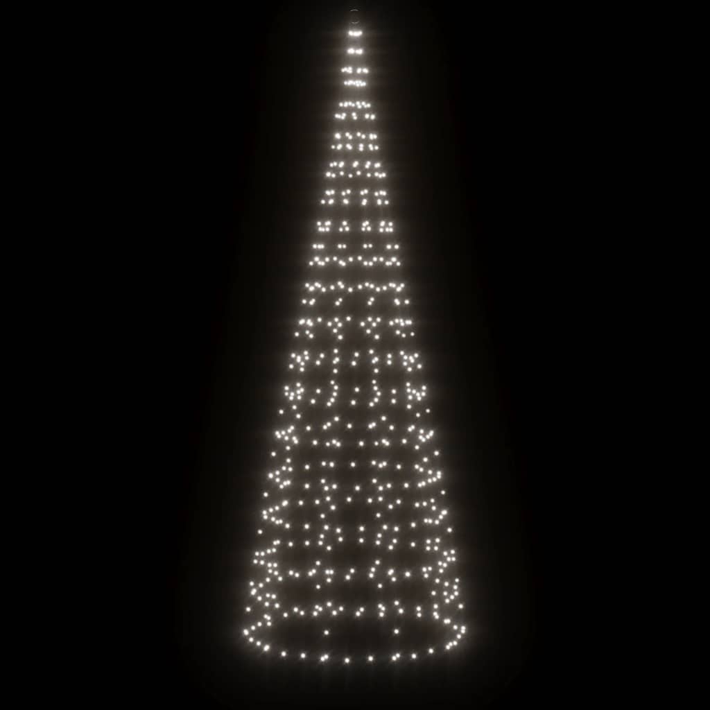 LED-juletræ 550 LED'er 300 cm koldt hvidt lys