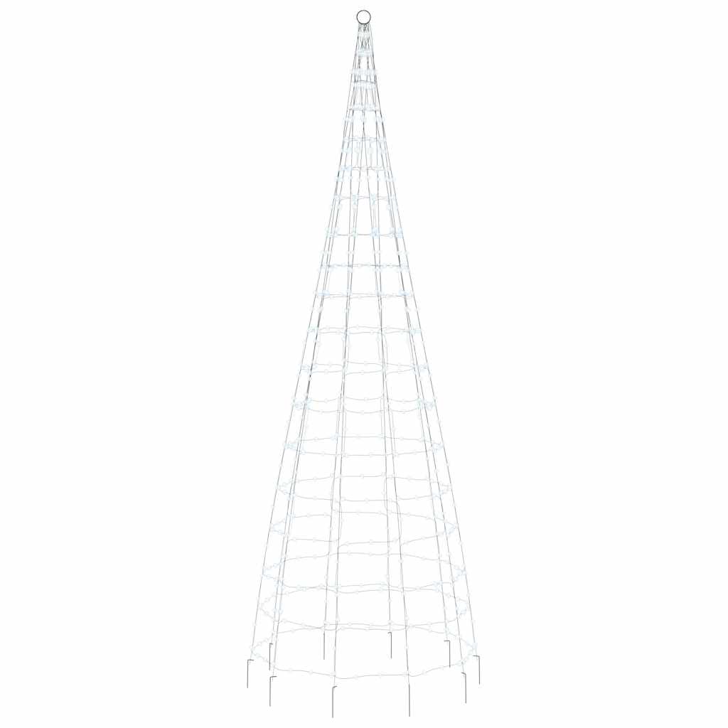 LED-juletræ 550 LED'er 300 cm koldt hvidt lys