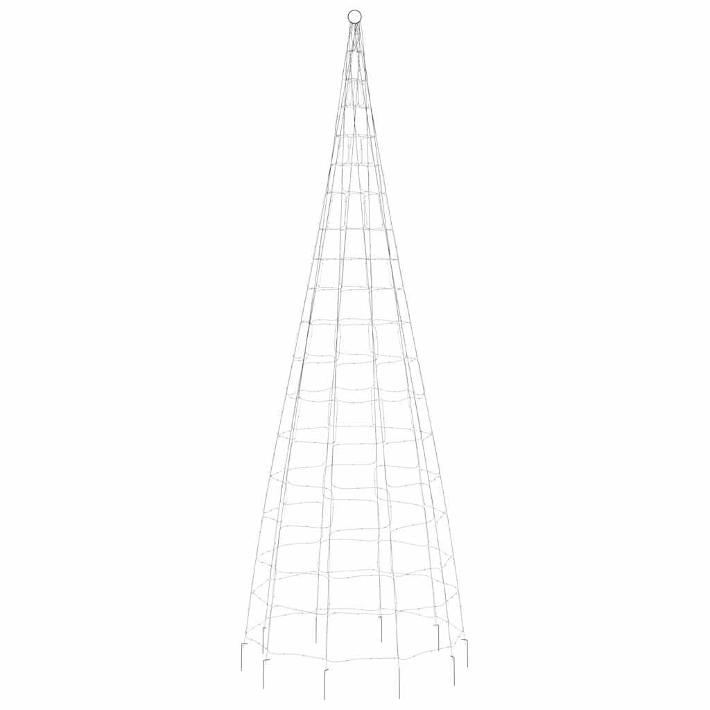 LED-juletræ 550 LED'er 300 cm koldt hvidt lys