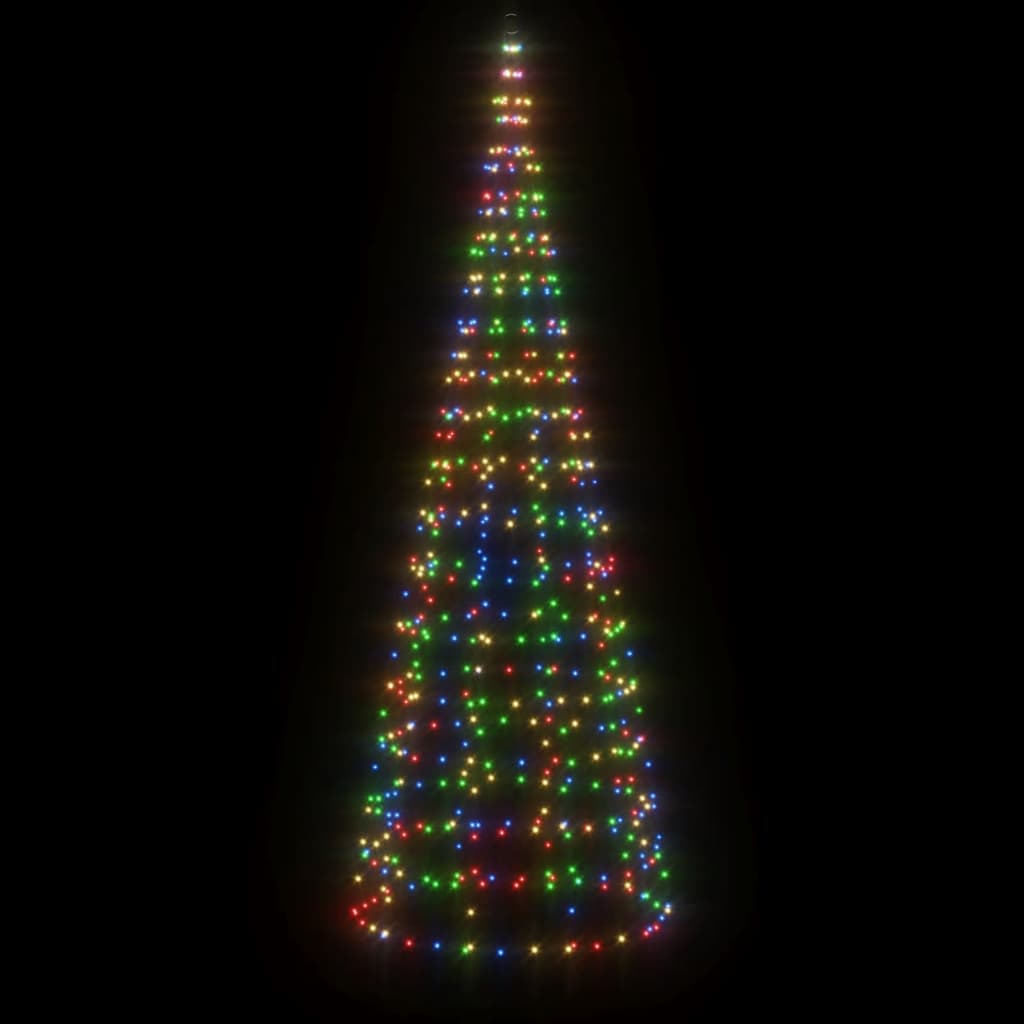 LED-juletræ 550 LED'er 300 cm flerfarvet lys
