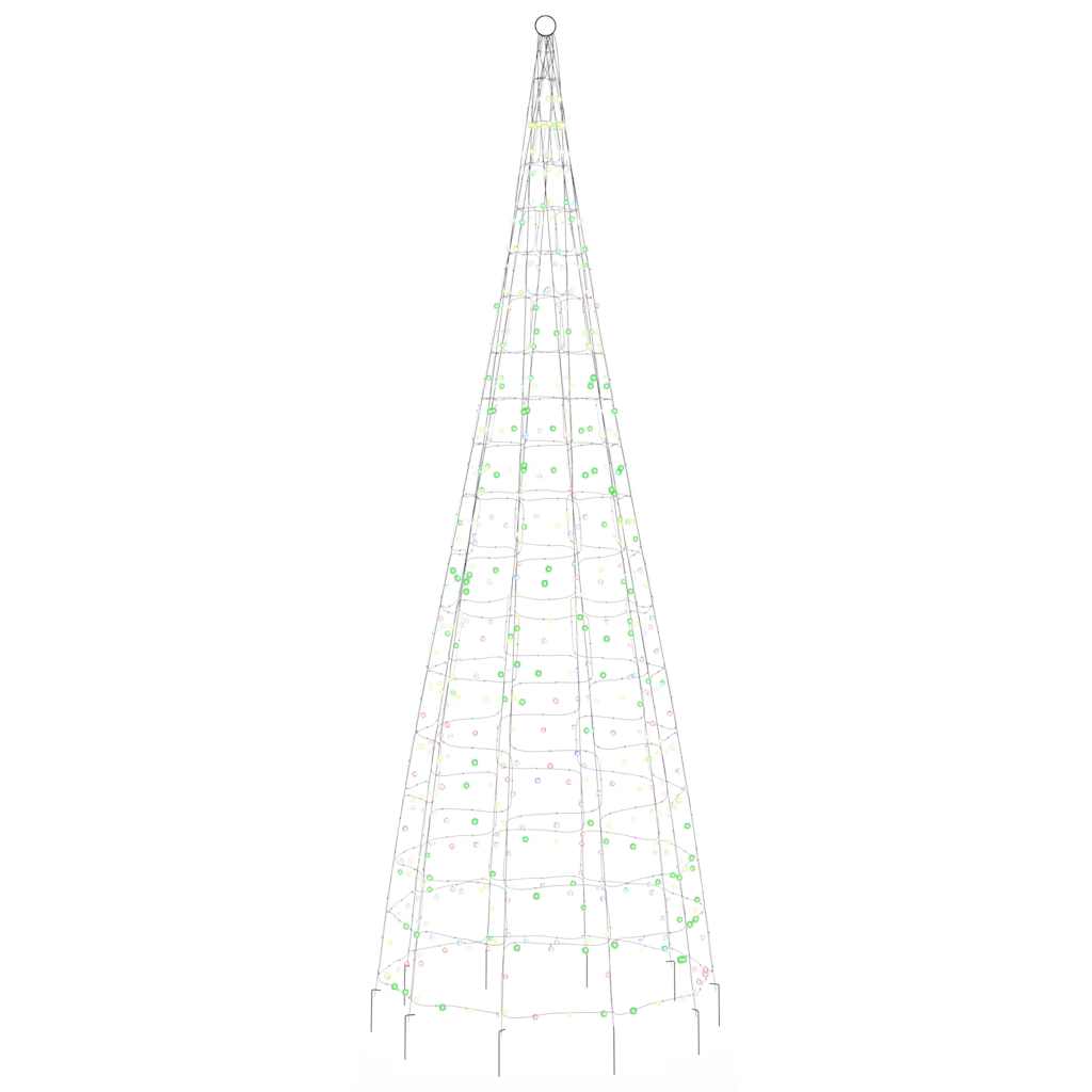 LED-juletræ 550 LED'er 300 cm flerfarvet lys