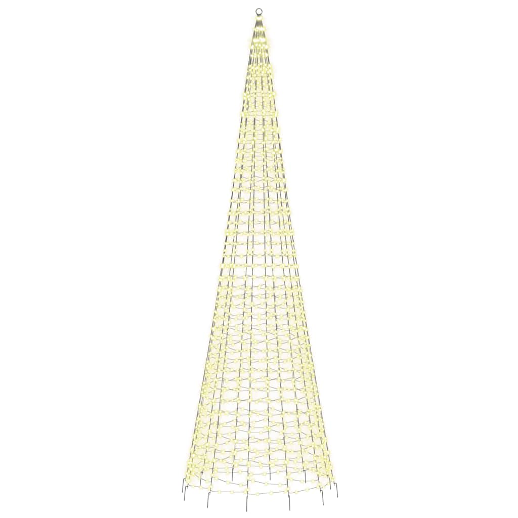 LED-juletræ 1534 LED'er 500 cm varmt hvidt lys
