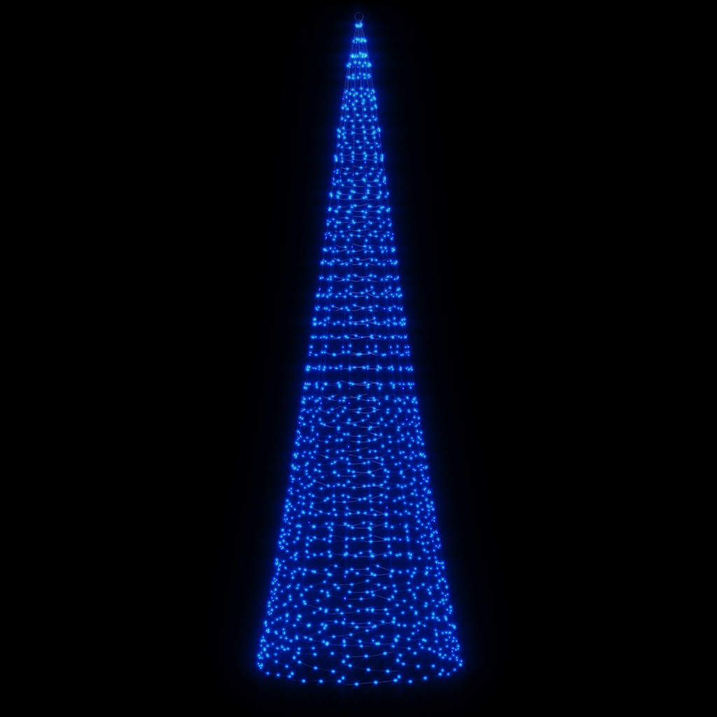 LED-juletræ 1534 LED'er 500 cm blåt lys
